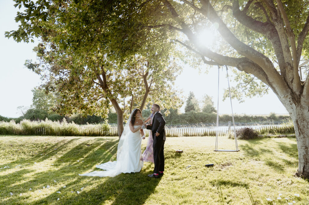 Ring exchange during Bow WA micro wedding